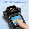 4K Touch Screen Pocket Action Camcorder HD Sports Cam 1.3“/1.69" LCD Screen 180 Rotate Wifi Mini Camera Motion Camera 3000mAh