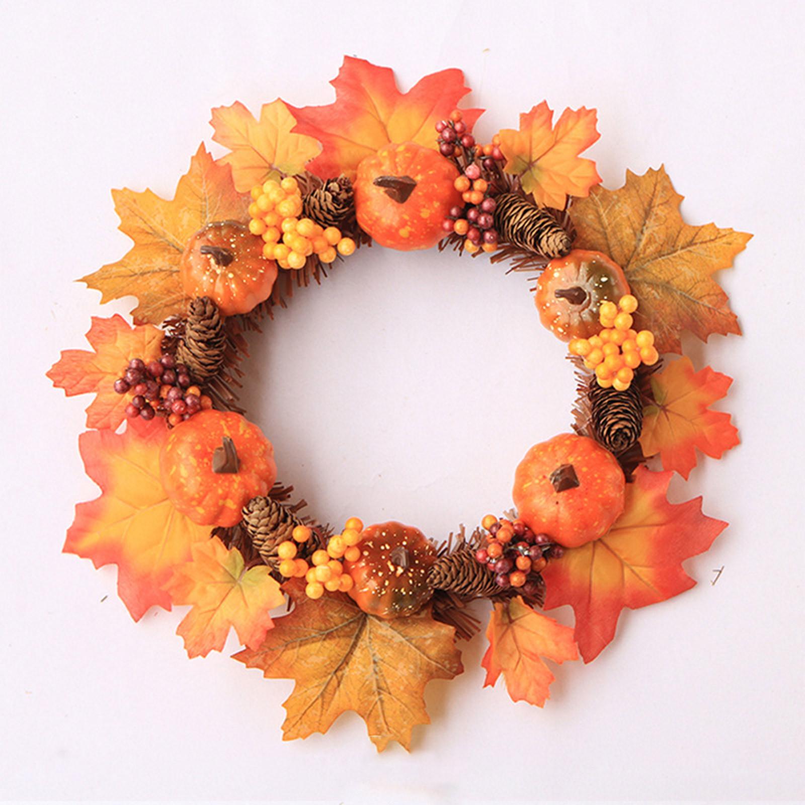 

Кленовый венок Осенний фестивальный венок Дверь Висячий домашний декор One Size