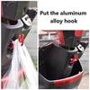 Wytrzymały 6mm śrubowy aluminiowy uchwyt na kask motocyklowy, rękawice, skuter, bagaż, wieszak Eagle Claw, hak na kask motocyklowy