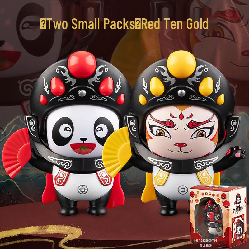 Sichuan Opera Panda Face-Changing Plush Toy Souvenir