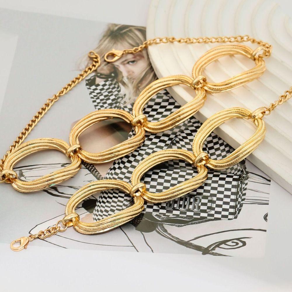 Multi-layer Line Minimalist Jewelry Combo Golden Color Adjustable Bracelet  For Men