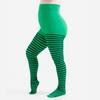 New Design Ladies 110Kg Plus Size Striped Tights Christmas Costume Halloween Stockings Horizontal Pantyhose Red Green Large Size