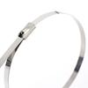 Metal Zip Ties 304 Stainless Steel Cable Tie Heavy Duty Self-Locking Strap Ties Multi-Purpose Metal Exhaust Wrap Lock