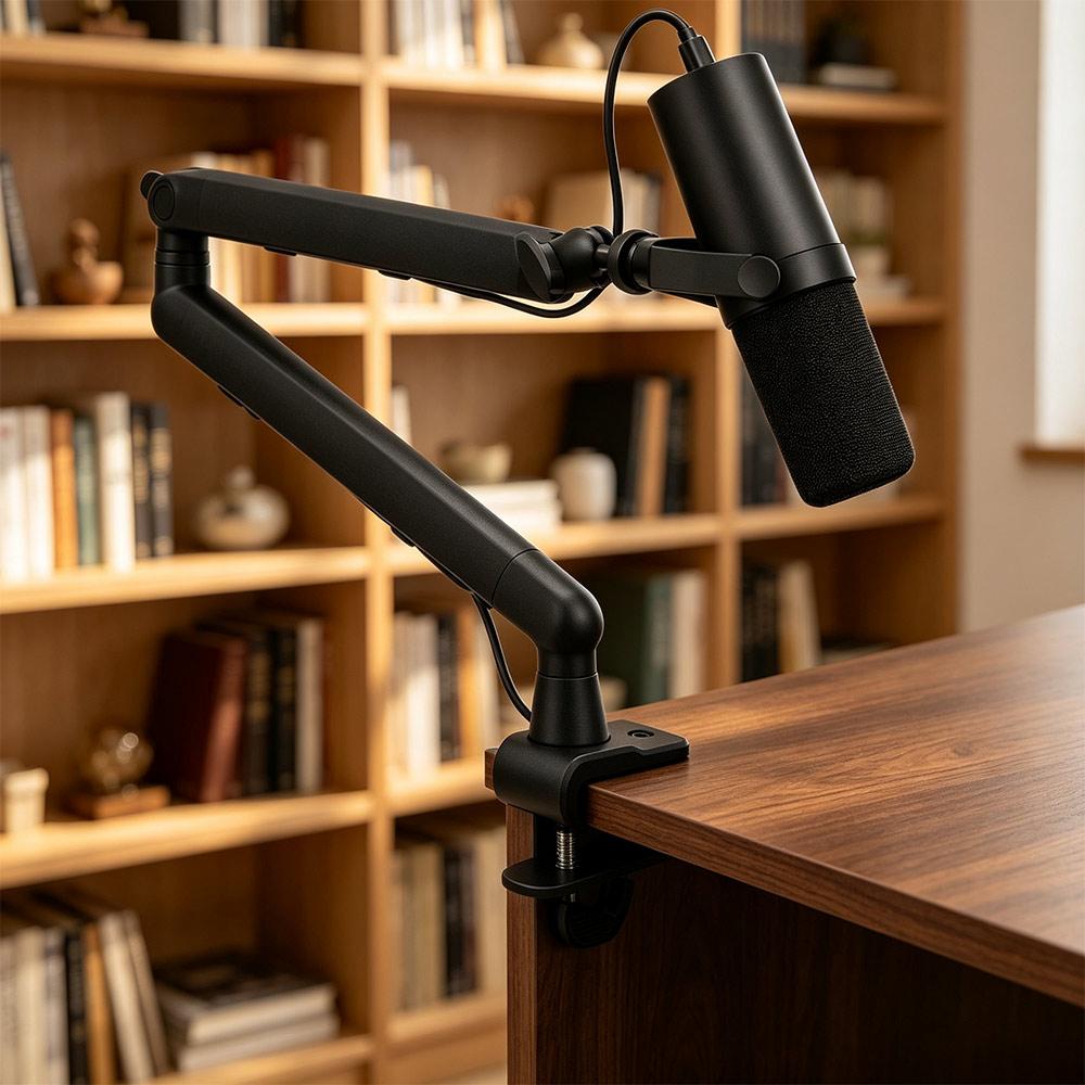 Sturdy Microphone Stand 360° Rotating Microphone Clamp  Microphone Accessorie