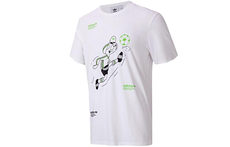 Men's T-Shirt Adidas Originals Fun Graphic T2 T Shirt Men's Pink White