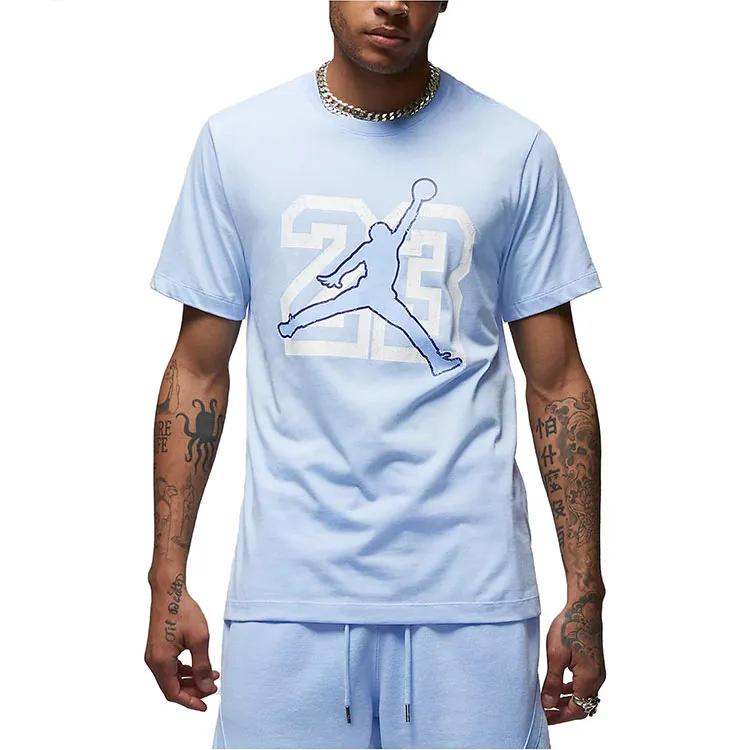 Jordan T Shirt Men's Light Sapphire Blue (Unisex) T-Shirts FB7395 425