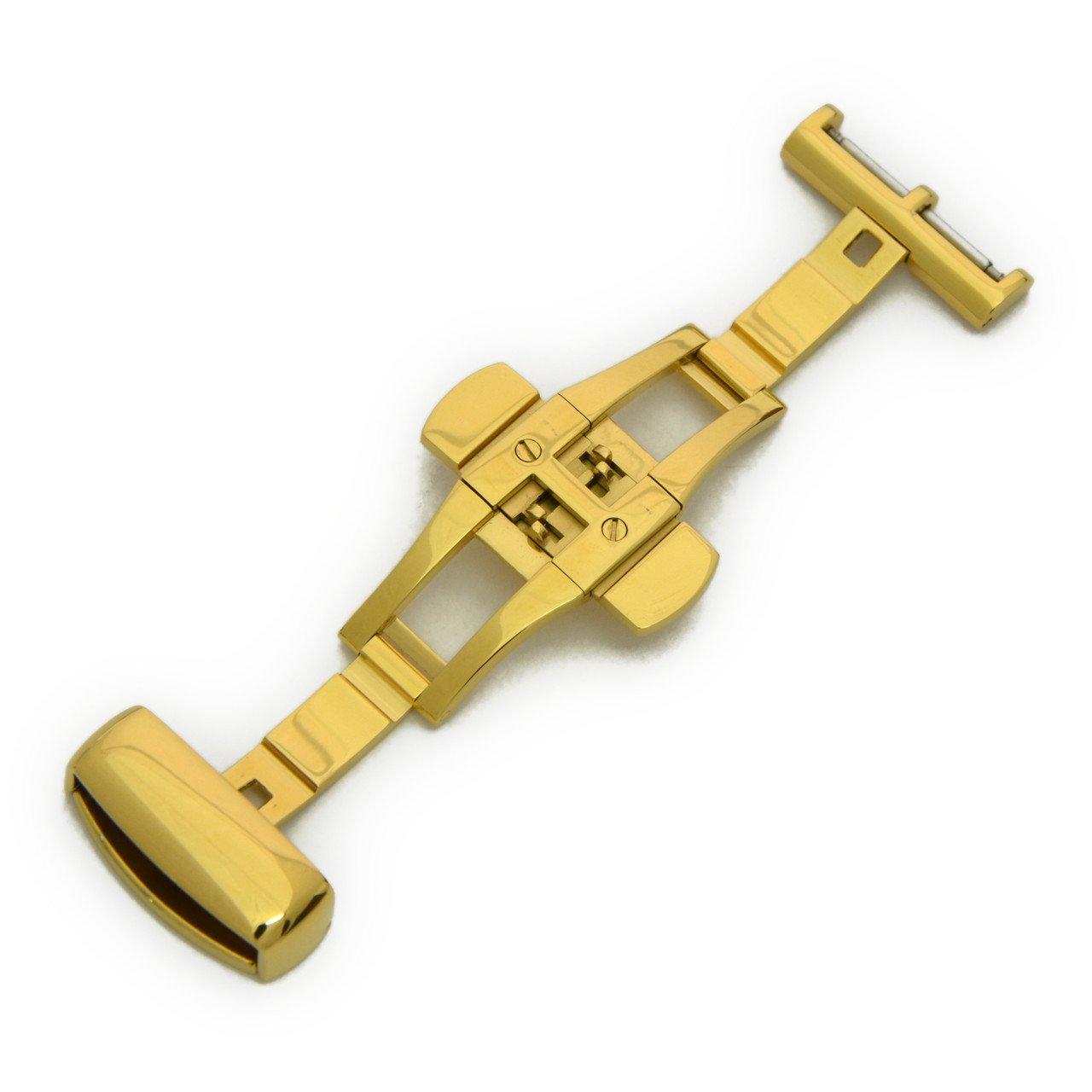 

CASSIS Watch Strap D-Buckle PBF D-BUCKLE2 (20mm, Gold, Mirror Finish) with Replacement Tool (CAYGM2020)