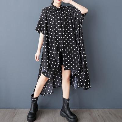 Short Sleeve Oversized Shirts & Blouses for Blouse Casual Loose Summer Tops Women Button Up Shirt