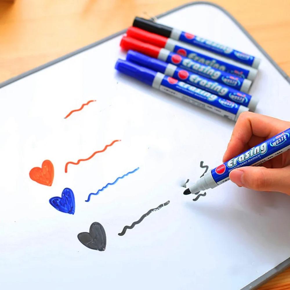 

Interesting Painting Pen Toys Erasable Marker Pens School Office Supplies blue 10pcs