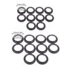 10Pcs E14 E27 Threaded Lamp Socket Rings Pack Black White E12 E26 Lock Lamp Shade Rings For Standard Base Lamp Holder