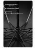 10-Rib Automatic Black Dual-Use Umbrella for Sun and Rain