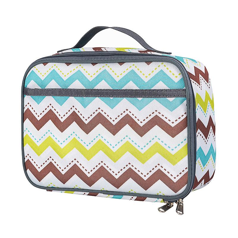 New Fashion Leopard Print Lunch Tote Bag Printed Student Bento Box Carrier Meal Bag for School Office