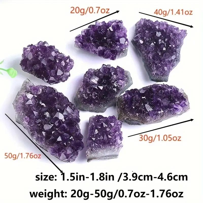1pc Amethyst Ore Stone Irregular Loose Gemstone Holiday Gift Home Decoration