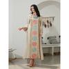 New Middle East Robe Women clothes Fashion Casual Loose Print Sequins Dress Embroidered Dress