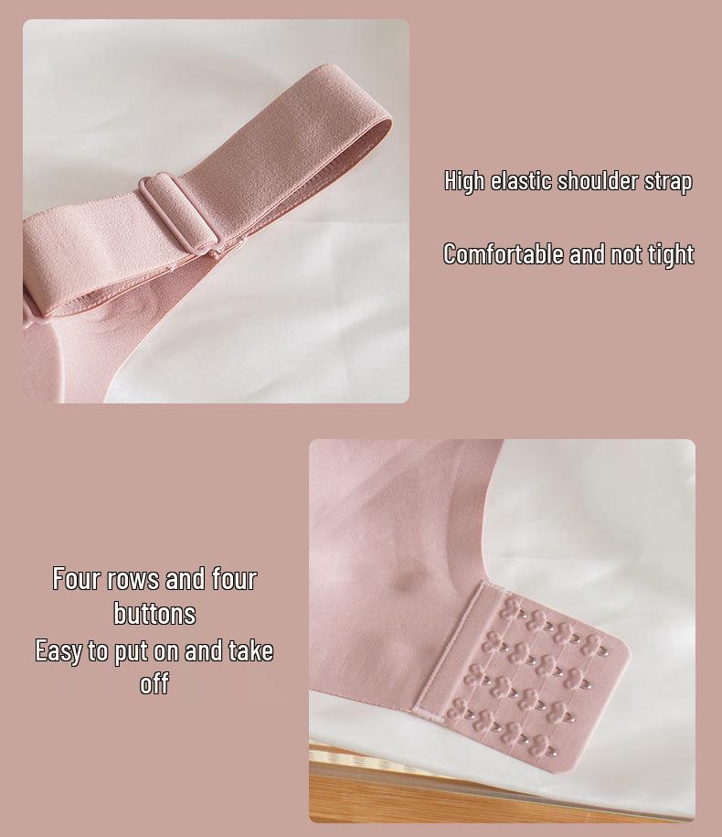 Seamless Washable Sports Bra: One-Piece, Thin Style, Beautiful Back Design, Large Chest Minimizer