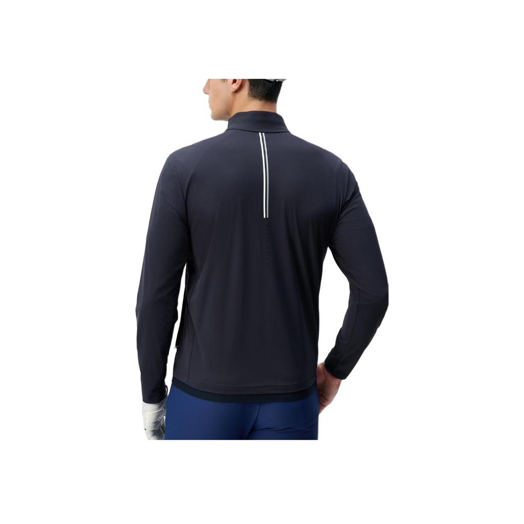 Fila Golf Series Comfortable Soft Knitted Long Sleeve Jacket Men Jackets Legendary-Blue A11M445504F-NV