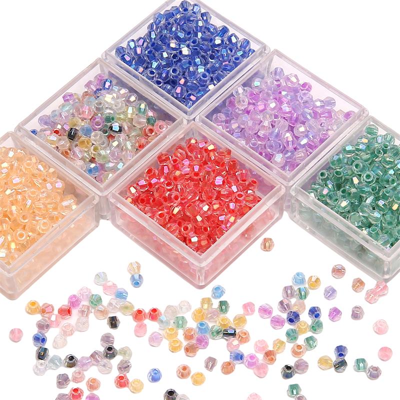 135 Stück Glasperlen, Charm-Anhänger, illusionäre Form, tschechische Perlen, Saatperlen, Abstandsperlen für die Schmuckherstellung, Zubehör