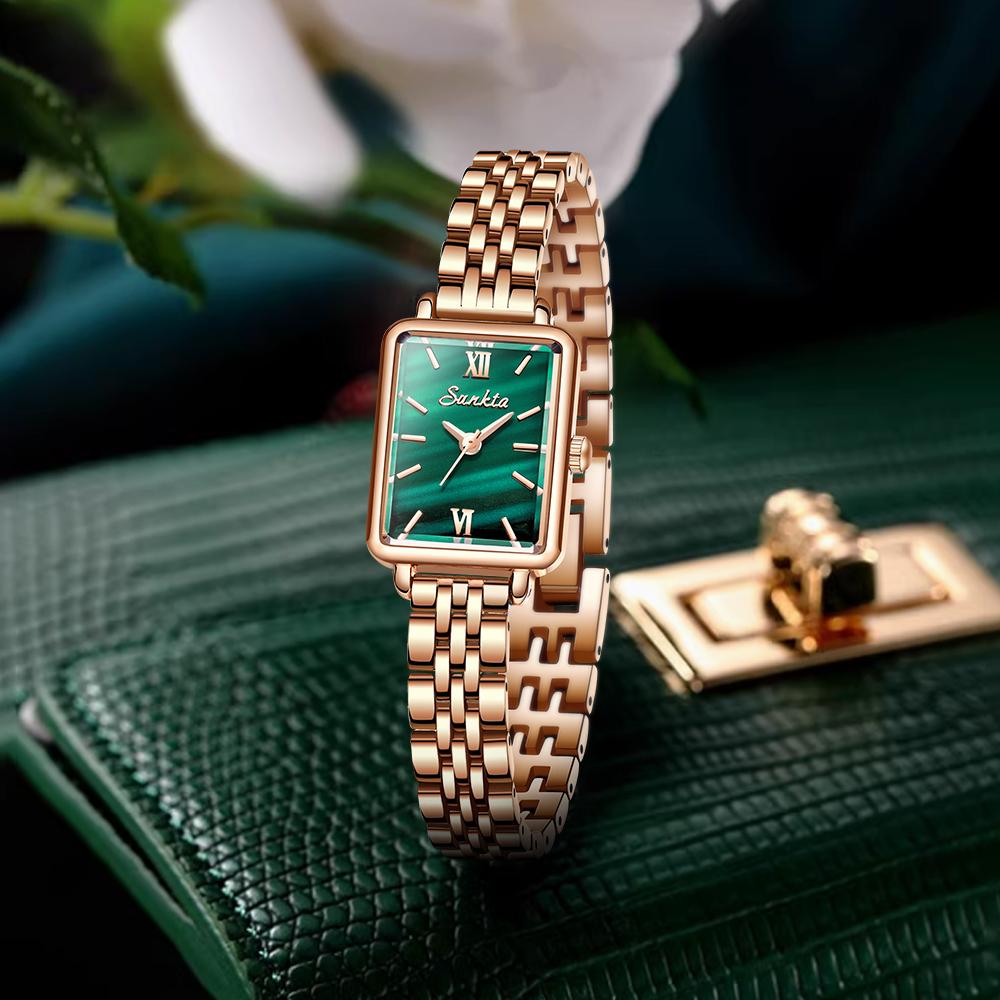 Sunkta Mode Frauen Uhr Stahl Band Wasserdichte frauen Quarzuhr