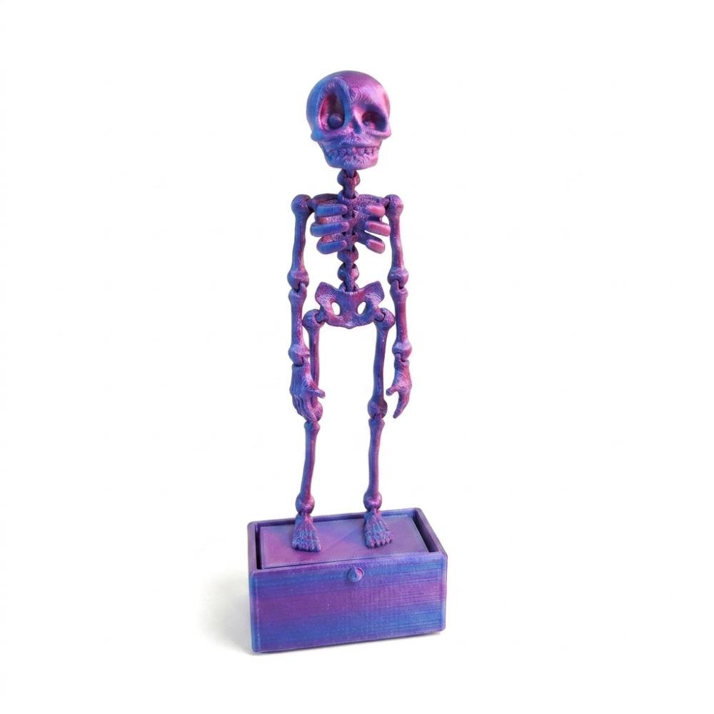 Glow in Dark Dancing Skeleton Aquarium Bubbler Movable Skeleton Fish Tank Bubbler  Aquatic Products