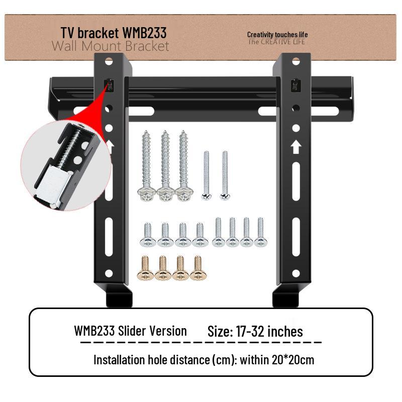 WMB333 Wall TV Mount Bracket for TCL TVs (32"-85")