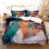 Colombian Reggaeton Icon Karol G Mañana Será Bonito Pink Angel Bichota Album Collage Bedding Set 1 Duvet Cover + 2 Pillowcases