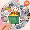 100 Humorous Quote Stickers - "Okay, That Doesn't Affect Me" and More Fun Life Sayings - Vinyl Decals for Laptops, Phones, Guitars