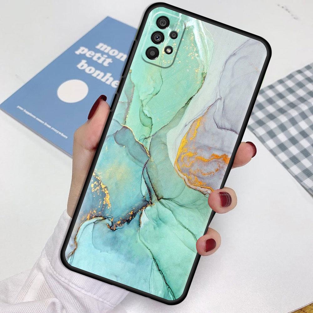 Case For Samsung Galaxy A52 A12 A51 A32 A21s A71 A53 A13 A32 A72 A31 A33 A22 A03 A41 Phone Cover Marble