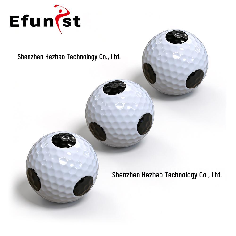 Golf Simulator Practice Ball with Black Recognition Dot, 2-Piece Design for Data Tracking