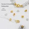 14K Gold Positionierverschluss Schließe Clip für DIY Perlenkette - Farbbeständige Perlenendkappe