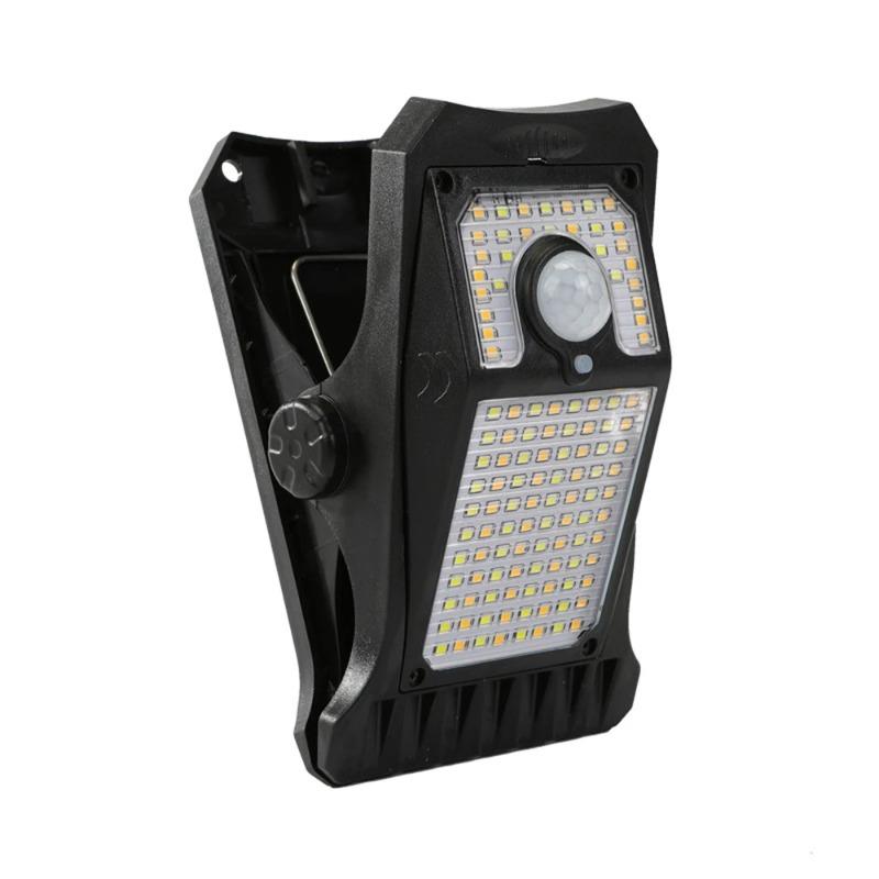 1/2pcs Solar Powered Outdoor Clip on Motion Sensor Light, Waterproof Safety Light, Suitable for Fences, Walls, Garages, and Courtyard Umbrellas