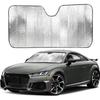 Foldable Aluminum Sunshade: Car Windshield Heat Insulation Cover for Trucks & Coupes.