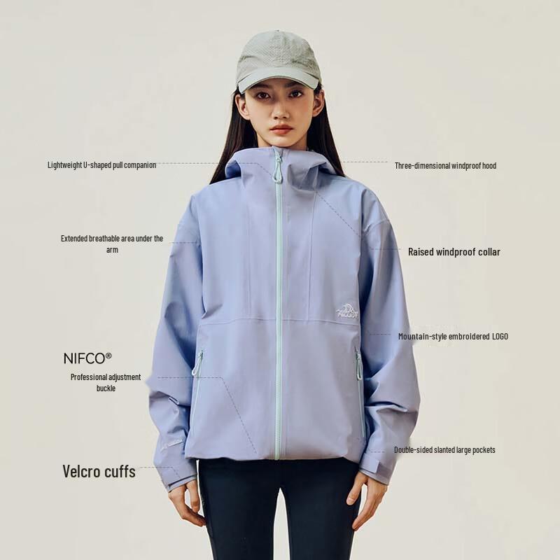 Pelliot Unisex Outdoor Single-Layer Windbreaker