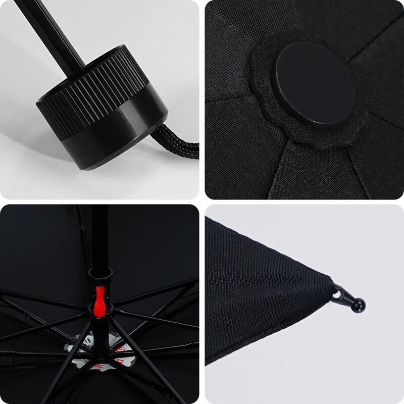Hongye Three-fold UV Protection Sun & Rain Umbrella