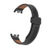 For Xiaomi Mi Band 10 9 8 Leather Strap Watch Magnetic Buckle Wristband for Miband 10 9 8 NFC Correa Watchband Bracelets Metal Interface