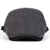 Retro Adjustable Newsboy Caps Grid Design Herringbone Pattern Berets British Style Painters Hats Men Fashion