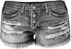 2026 Women's High-Waisted Fringed Ripped Denim Shorts - Versatile American Trend Fashion.