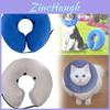 Anillo inflable ajustable para cuello de perro con material de PVC para soporte antisalivación y aseo