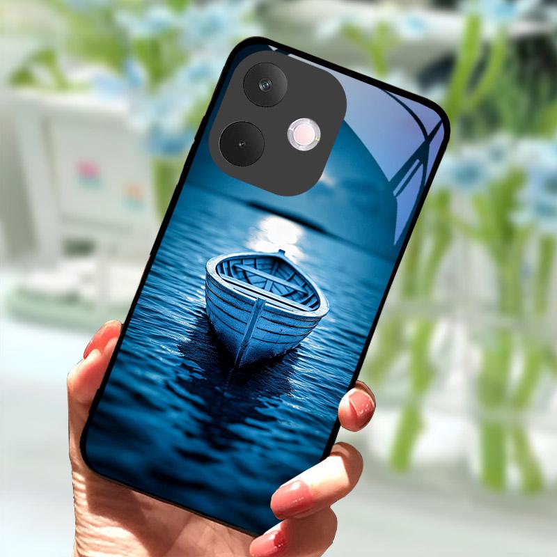 Husă Telefon Pentru OPPO A5 Pro 5G A5Pro Anti-cădere Protecție Cameră Spate Sticlă Călită Pentru OPPO A 5 Pro CPH2695 Fundas