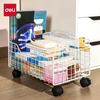 Metal Mobile Under-Desk Storage Cart (2-Pack)