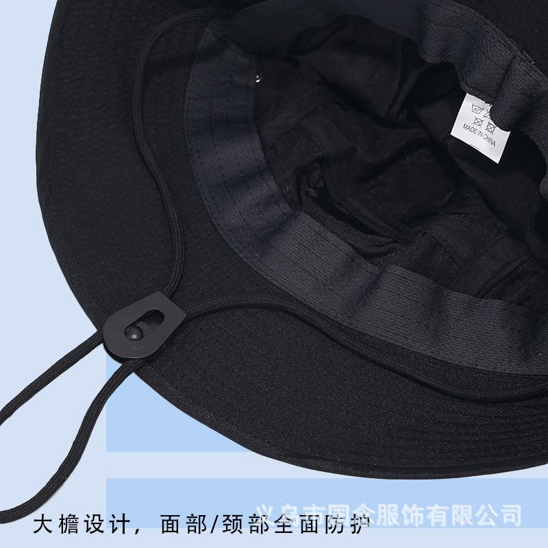 Summer Outdoor Bucket Hat Function Street Tooling Basin Hat Outdoor Sunscreen Waterproof Quick Drying Bucket Hat