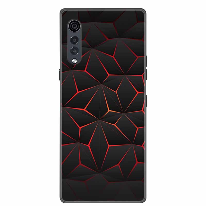 For LG Velvet Luxury Phone Case Black Soft Silicone TPU Back Cover for LGVelvet 5G Funda LMG910EMW Protector Capa Cartoon Coque