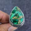 Natural Copper Green Tourmaline 925 Sterling Silver Jewelry Ring Size 8.5 ET-4807