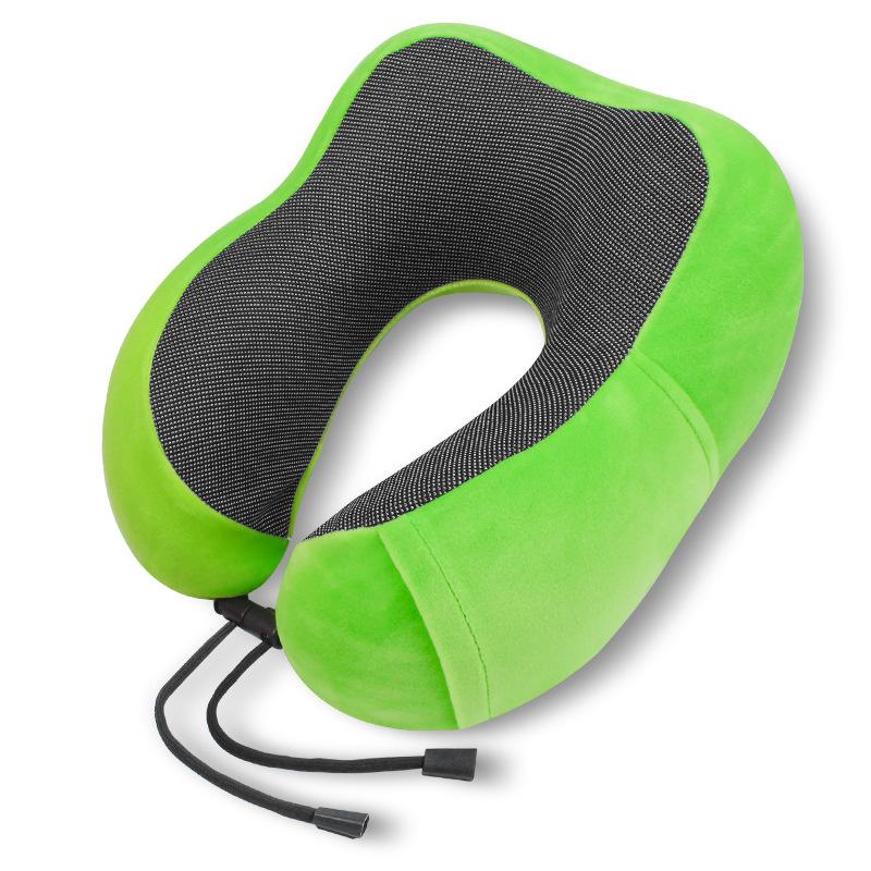 Memory Cotton U-shaped Travel Pillow Ergonomic Compliance Aircraft Office Headrests Relieve Neck Pressure with A Variety of Colors To Choose From