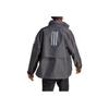Adidas Striped Removable Hood Zip Fit Jacket Men Jacket Black IB1648