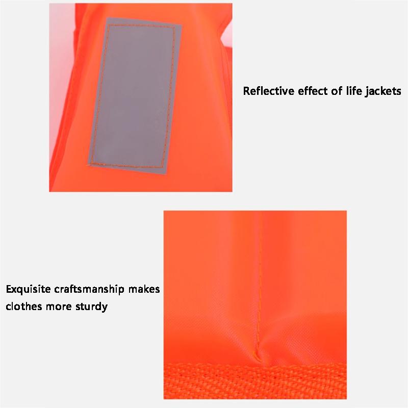 Swimming Life Jacket Reflective Safety Clothing Adjustable Life Vest Water Buoyancy Vest Swimming Safety Protection Accessories