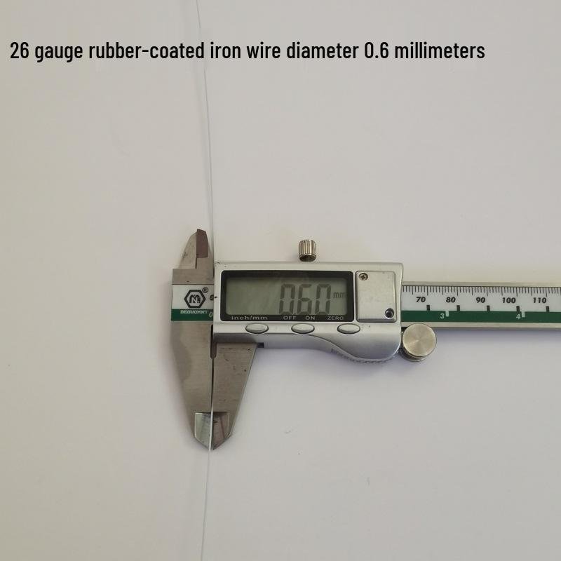 Plastic-Coated Floral Iron Wire for DIY Projects and Baking (Black, White, Green)