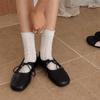 1Pair Solid Color Middle Tube Socks Ruffle Lace Socks Cute Thin Socks  Women Girls