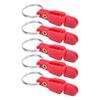 10Pcs Heavy Tension Snap Release Clip Fishing Trolling Padded Release Clip with Key Ring for Planer Board Kite Red