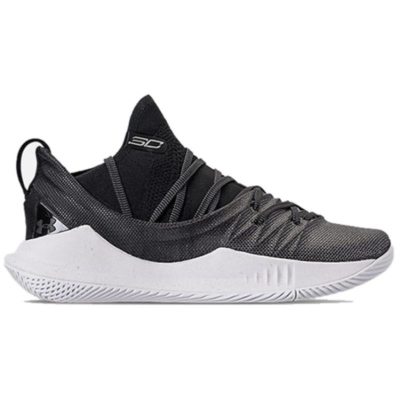 Under Armour Curry 5 Black Silver Sneakers 3020657-101