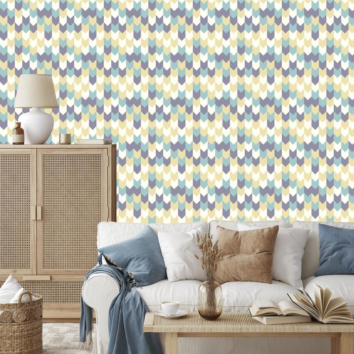 Geometric colorful pattern wallpaper for living room and bedroom 50x1000